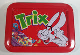 Trix Breakfast Cereal with Silly Rabbit Mascot Red Dinner Lunch Fold Out Metal TV Tray