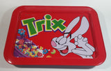 Trix Breakfast Cereal with Silly Rabbit Mascot Red Dinner Lunch Fold Out Metal TV Tray