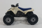 1991 Hot Wheels Suzuki Quadracer Cream White Die Cast ATV Toy Vehicle