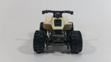 1991 Hot Wheels Suzuki Quadracer Cream White Die Cast ATV Toy Vehicle