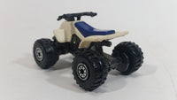 1991 Hot Wheels Suzuki Quadracer Cream White Die Cast ATV Toy Vehicle