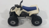 1991 Hot Wheels Suzuki Quadracer Cream White Die Cast ATV Toy Vehicle