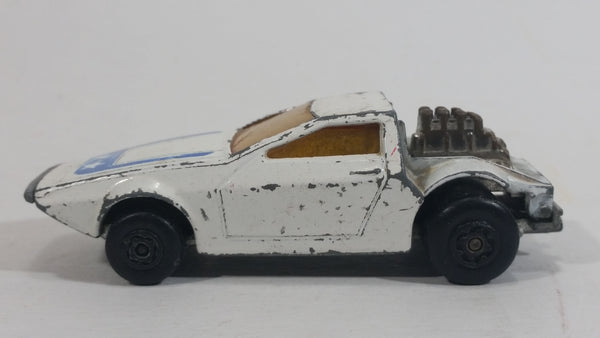 Vintage 1972 Lesney Matchbox Superfast Tanzara White No. 53 Die Cast Toy Car Vehicle Made in England