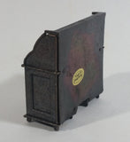 Vintage Miniature Roll Top Secretary Desk Metal Pencil Sharpener Doll House Furniture Size