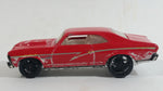 2008 Hot Wheels Muscle Mania '68 Nova Red Die Cast Toy Car Vehicle