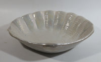 Iridescent Mother of Pearl Glazed Clam Shell Ceramic Center Bowl