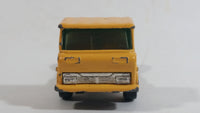 Vintage Yatming Semi Delivery Truck Yellow Die Cast Toy Car Vehicle