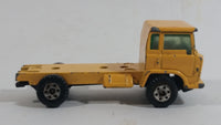 Vintage Yatming Semi Delivery Truck Yellow Die Cast Toy Car Vehicle