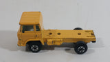 Vintage Yatming Semi Delivery Truck Yellow Die Cast Toy Car Vehicle