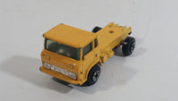 Vintage Yatming Semi Delivery Truck Yellow Die Cast Toy Car Vehicle