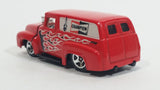 2010 Hot Wheels HW Performance 1956 Ford Truck Champion Spark Plugs Red Die Cast Toy Car Hot Rod Vehicle