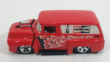 2010 Hot Wheels HW Performance 1956 Ford Truck Champion Spark Plugs Red Die Cast Toy Car Hot Rod Vehicle