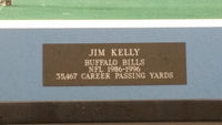 Jim Kelly Buffalo Bills NFL 1986-1996 35,467 Career Passing Yards Framed Picture 17" x 20" Football Sports Collectible