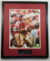 Steve Young San Francisco 49'ers NFL 1985-1999 Most Accurate Passer In 80 Year NFL History Framed Picture 17" x 20" Football Sports Collectible