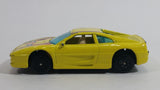 Vintage Yatming Ferrari 355 Millionaire Yellow Die Cast Toy Luxury Sports Dream Car Vehicle