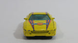 Vintage Yatming Ferrari 355 Millionaire Yellow Die Cast Toy Luxury Sports Dream Car Vehicle