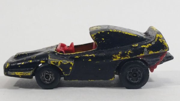 1972 Lesney Matchbox Superfast Woosh - N - Push No. 58 Yellow (Painted Black) Die Cast Toy Car Vehicle