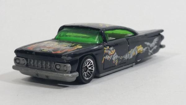 2001 Hot Wheels 1959 Chevrolet Impala Monster #1 Black Die Cast Toy Low Rider Car Vehicle