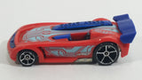 2010 Hot Wheels Trick Tracks Battle Spec Orange Blue Die Cast Toy Car Vehicle