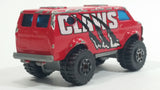 1997 Matchbox New Look! 4x4 Chevy Van "Claws" Red Die Cast Toy Car Vehicle