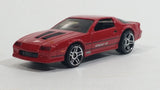 2012 Hot Wheels Camaro IROC-Z Red Die Cast Toy Car Vehicle