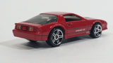 2012 Hot Wheels Camaro IROC-Z Red Die Cast Toy Car Vehicle