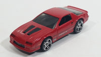 2012 Hot Wheels Camaro IROC-Z Red Die Cast Toy Car Vehicle