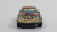 1977 Hot Wheels Buzz-Off The Gold One Gold Chrome Die Cast Toy Car Vehicle with Opening Rear Hood