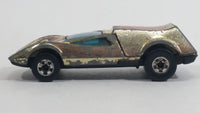 1977 Hot Wheels Buzz-Off The Gold One Gold Chrome Die Cast Toy Car Vehicle with Opening Rear Hood