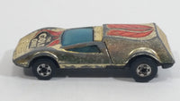 1977 Hot Wheels Buzz-Off The Gold One Gold Chrome Die Cast Toy Car Vehicle with Opening Rear Hood