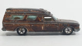 Vintage 1975 Tomy Tomica Toyota Ambulance 1/70 Scale Painted Brown (Originally White) No. 40 Die Cast Toy Car Vehicle