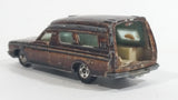 Vintage 1975 Tomy Tomica Toyota Ambulance 1/70 Scale Painted Brown (Originally White) No. 40 Die Cast Toy Car Vehicle