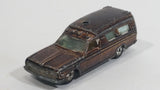 Vintage 1975 Tomy Tomica Toyota Ambulance 1/70 Scale Painted Brown (Originally White) No. 40 Die Cast Toy Car Vehicle