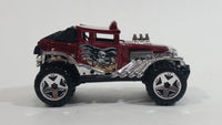 2013 Hot Wheels Desert Stunt Force Baja Bone Shaker Metalflake Red Die Cast Toy Car Vehicle