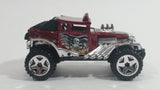 2013 Hot Wheels Desert Stunt Force Baja Bone Shaker Metalflake Red Die Cast Toy Car Vehicle