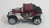 2013 Hot Wheels Desert Stunt Force Baja Bone Shaker Metalflake Red Die Cast Toy Car Vehicle