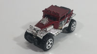 2013 Hot Wheels Desert Stunt Force Baja Bone Shaker Metalflake Red Die Cast Toy Car Vehicle