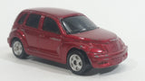 2000 Maisto Chrysler PT Cruiser Metalflake Dark Red Die Cast Toy Car Vehicle