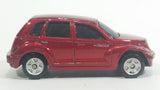 2000 Maisto Chrysler PT Cruiser Metalflake Dark Red Die Cast Toy Car Vehicle