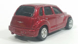 2000 Maisto Chrysler PT Cruiser Metalflake Dark Red Die Cast Toy Car Vehicle