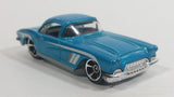 2013 Hot Wheels Showroom Corvette 60th 1962 Corvette Metalflake Aqua Blue Green Die Cast Toy Classic Car Vehicle