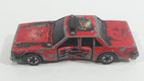 1985 Hot Wheels Crack-Ups Fire Smasher Crash Test Vehicle Red Die Cast Toy Car Vehicle with Flipping Driverside Door