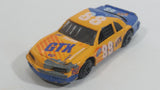 Vintage Zee Toys Dyna Wheels Ford Thundebird Stock Car #88 STP GTX D101 Orange and Blue Die Cast Toy Race Car Vehicle