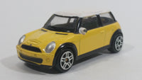 HTI BMW Mini Cooper S Yellow and White Die Cast Toy Car Vehicle