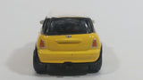 HTI BMW Mini Cooper S Yellow and White Die Cast Toy Car Vehicle