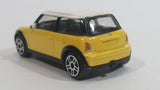 HTI BMW Mini Cooper S Yellow and White Die Cast Toy Car Vehicle