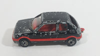 Majorette Peugeot 205 GTI 1/53 Scale No. 281 Black Die Cast Toy Car Vehicle with Opening Hatch Door