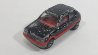 Majorette Peugeot 205 GTI 1/53 Scale No. 281 Black Die Cast Toy Car Vehicle with Opening Hatch Door