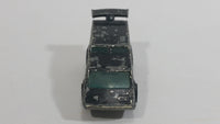 1979 Hot Wheels Golden Machines Spoiler Sport Van Black (Originally Gold Chrome) Die Cast Toy Car Vehicle - Hong Kong - 2 Rear window Verison