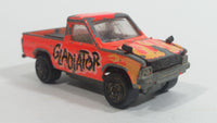 Rare Majorette Toyota Pick-up Truck 4x4 Neon Orange Gladiator No. 292 Die Cast Toy Car Vehicle with Opening Hood